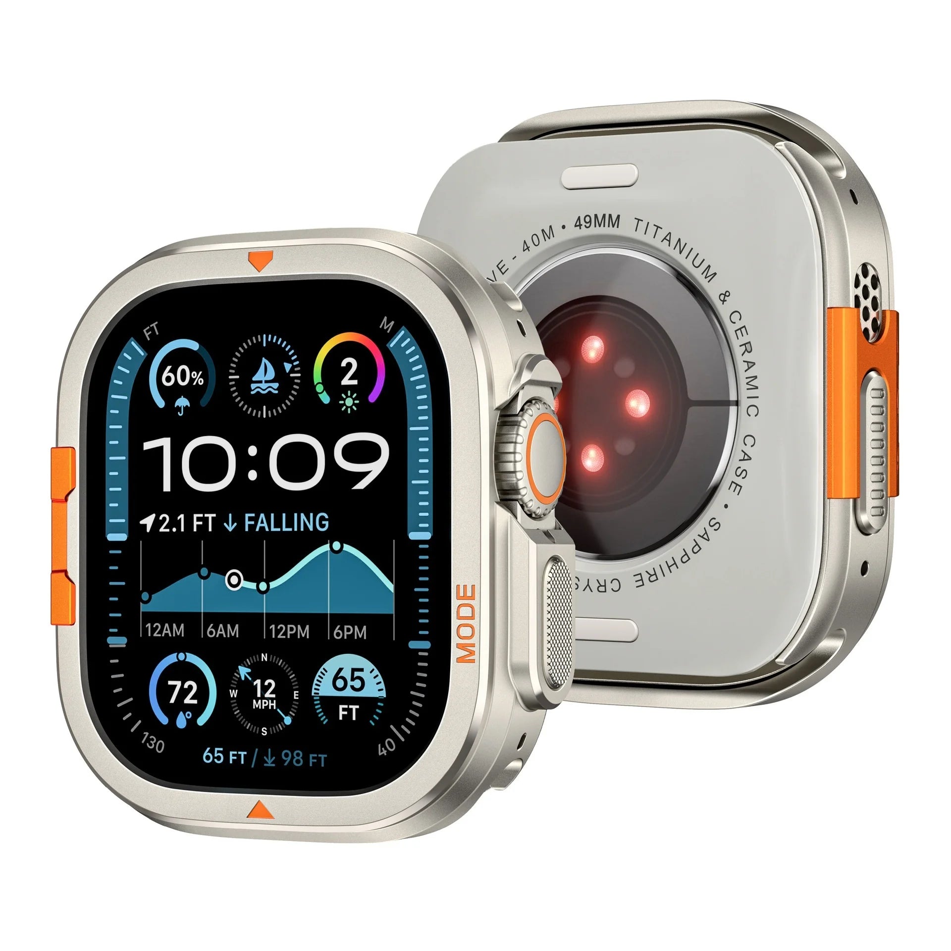 Aluminum Zinc Alloy Bumper Case for Apple Watch