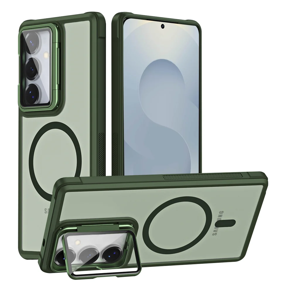 Luxury Magnetic Shockproof Case with Acrylic Camera Lens Protection for Samsung Galaxy S26 Series