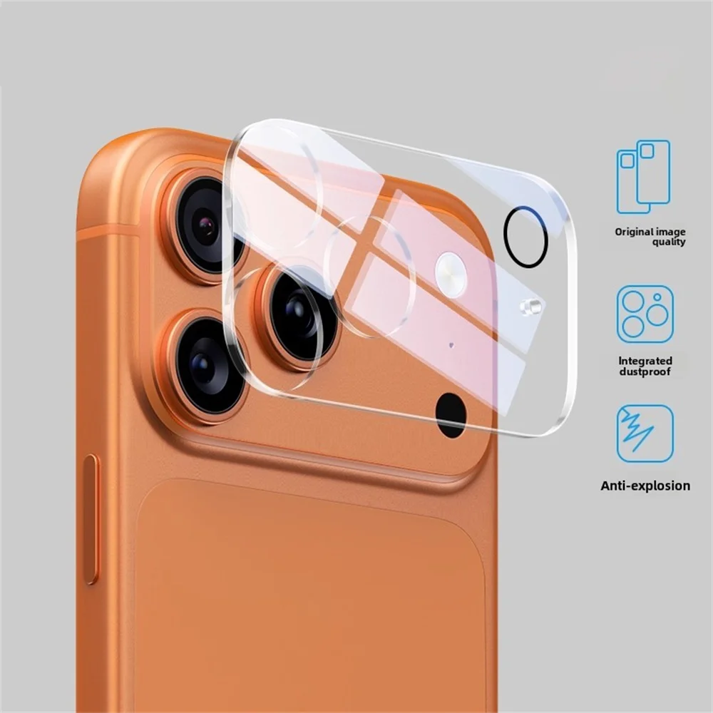 HD Transparent Tempered Glass Camera Lens Protector for iPhone 17 Series