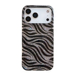 Zebra Print Glitter Case for iPhone 17 Series