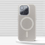 Honeycomb Grid Mesh Cooling Case with MagSafe for iPhone 15 Series