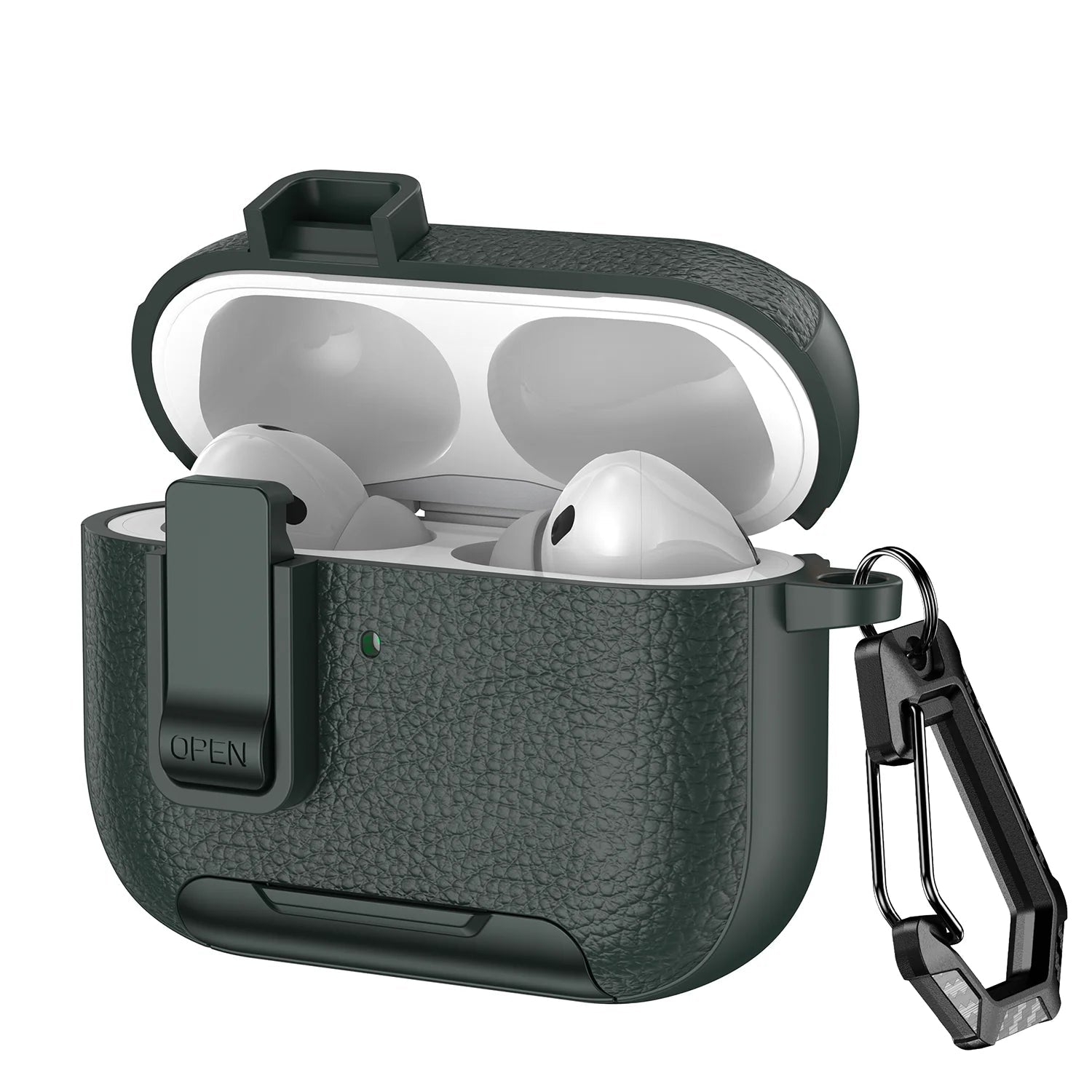 Premium Leather Protective Case with Secure Lock for AirPods Pro 3