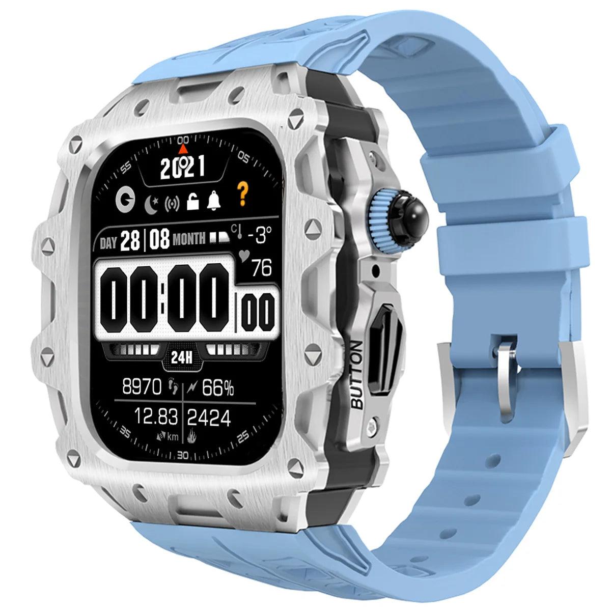 Apple Watch Series 10 (46mm) Modification Kit With Zinc Case and Sport Band