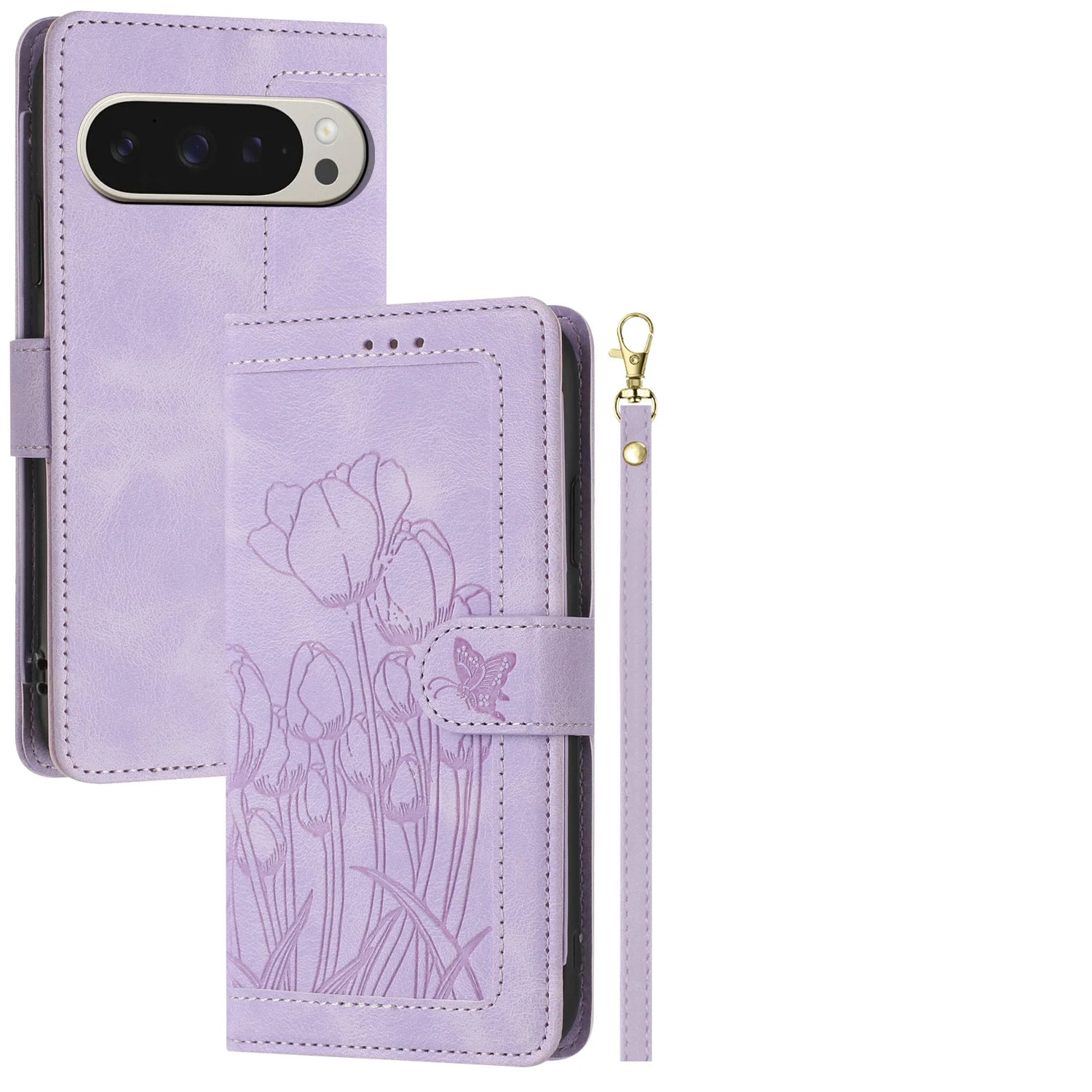 Premium Tulip Wallet Case with Kickstand for Google Pixel 9 Series