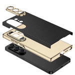 Luxury Matte Leather Case for Samsung Galaxy S26 Ultra