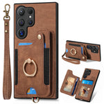 Samsung Galaxy S25 Series Wallet Case with Wrist Strap