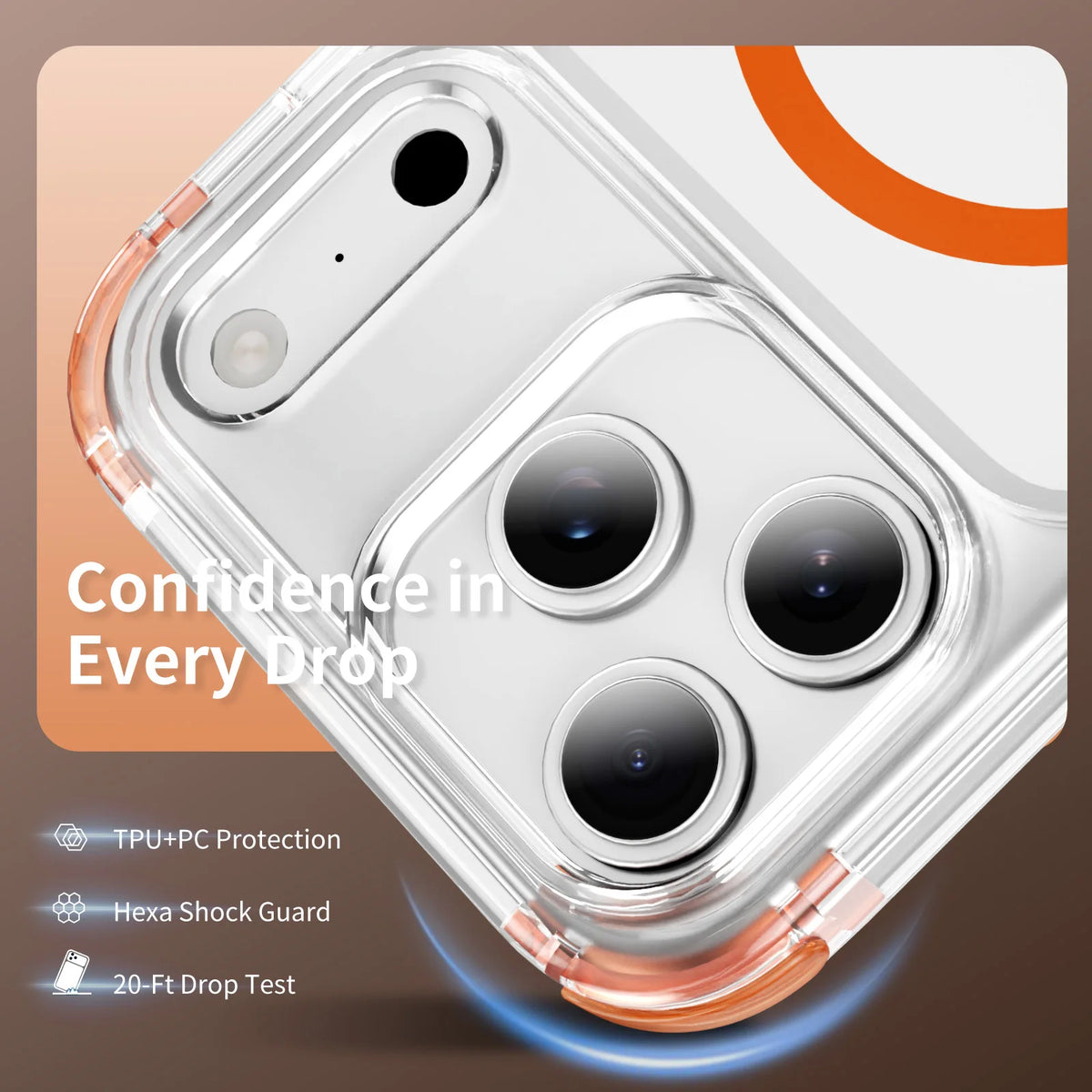 Clear Acrylic MagSafe Case with Kickstand for iPhone 18 Series