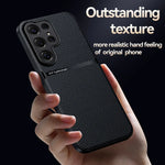 Ultra-Thin Magnetic PU Leather Case for Samsung Galaxy S26 Series