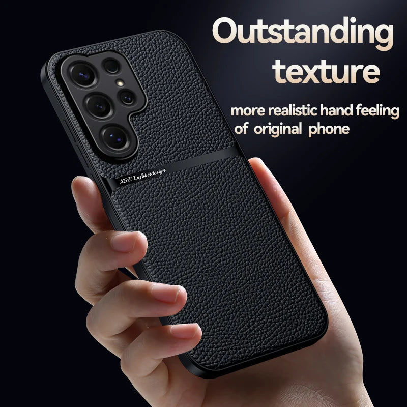 Ultra-Thin Magnetic PU Leather Case for Samsung Galaxy S26 Series
