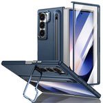 Samsung Galaxy Z Fold 6 Case with Built-in Metal Lens Stand, S Pen Slot & Screen Protector