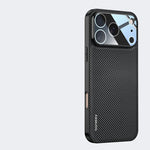 Premium Kevlar Carbon Fiber Grid Texture Case for iPhone 17 Series
