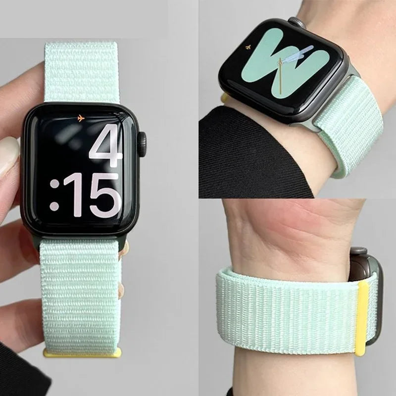 Lightweight Sport Nylon Loop Band for Apple Watch