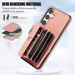 Crossbody Card Slot Wallet Leather Case for Samsung Galaxy S24 Series