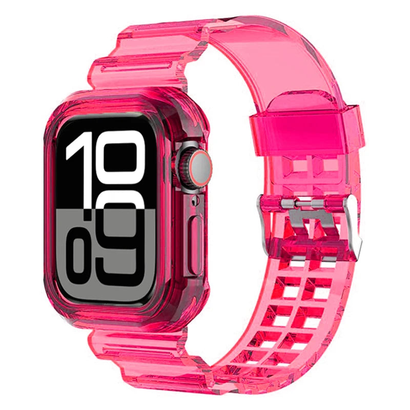 Protective Silicone Case + Wristband for Apple Watch