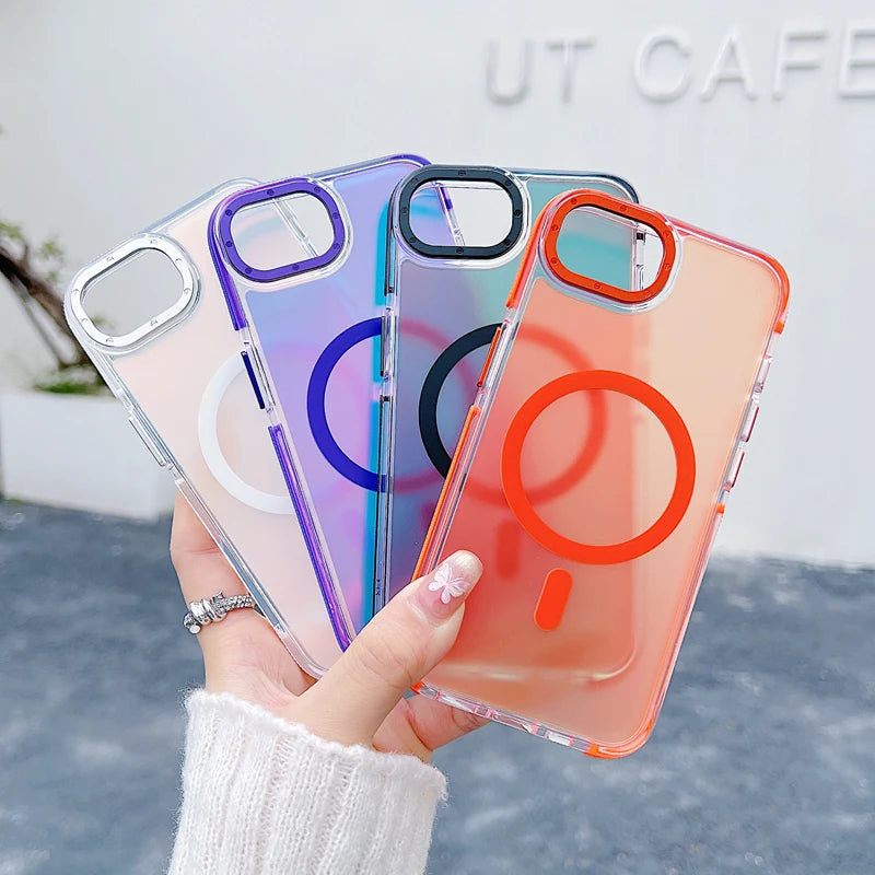 Luxury Magnetic TPU + Hard PC Case for iPhone 16e