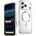 Glitter CD Pattern Silicone MagSafe Case for iPhone 17 Series