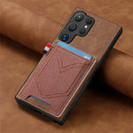 Premium Magnetic Leather Case with Card Holder for Samsung Galaxy S25 Series