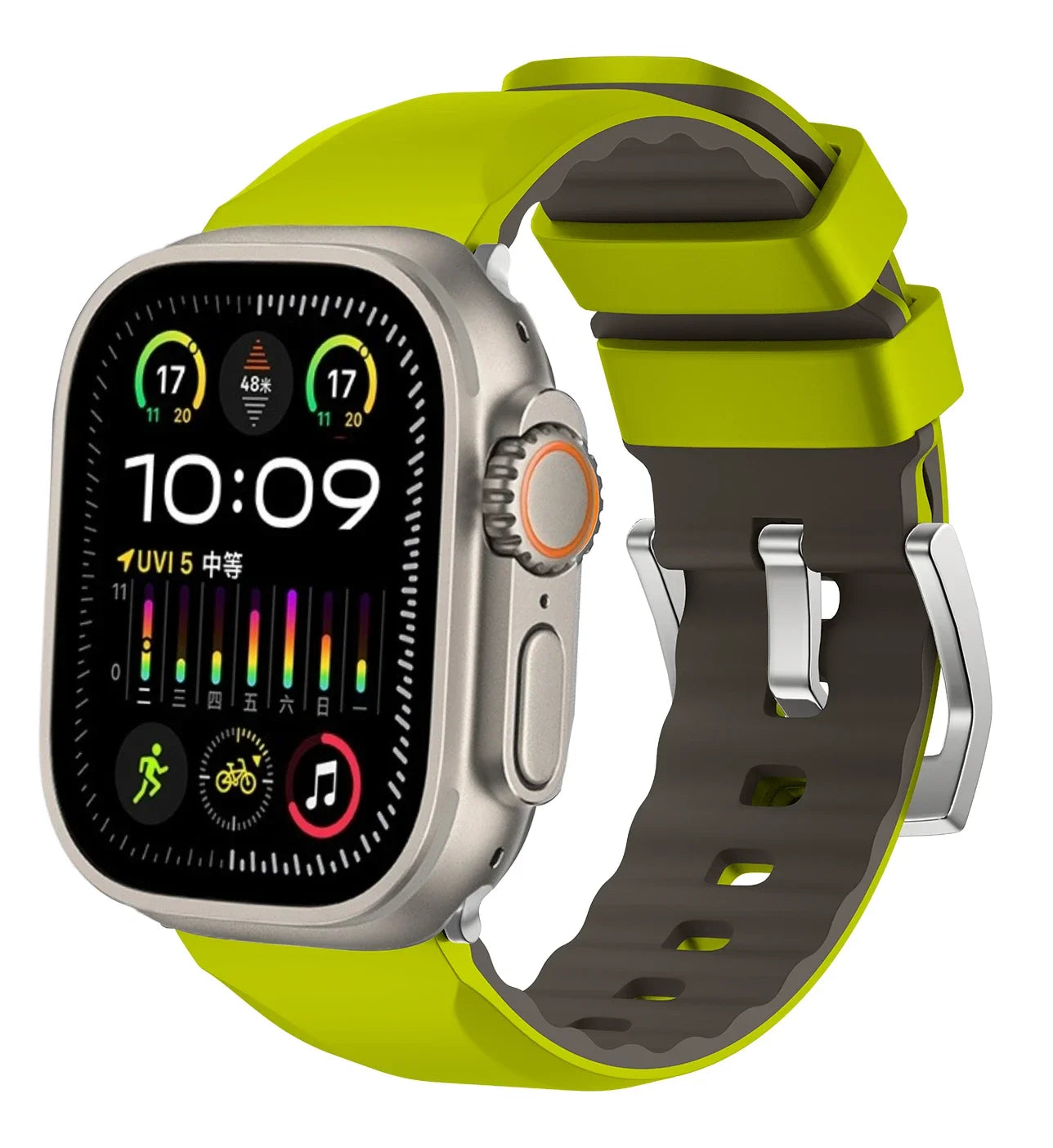Dual Color Silicone Strap for Apple Watch
