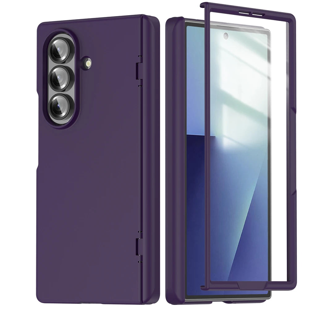 Premium Matte Magnetic Hard Case with Screen Film for Samsung Galaxy Z Fold 7