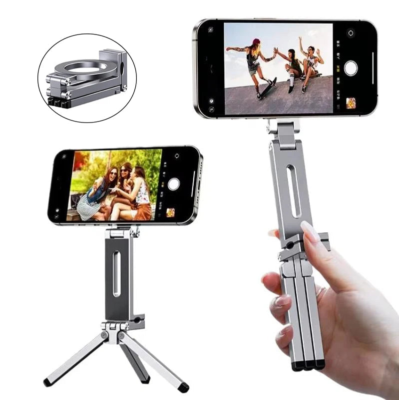 Universal Foldable Magnetic Phone Tripod Stand