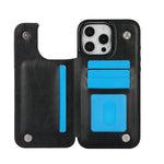 iPhone 15 Series PU Leather Wallet Case with Durable Shockproof Protection