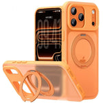 iPhone 17 Series Matte Translucent MagSafe Case with Ring Holder