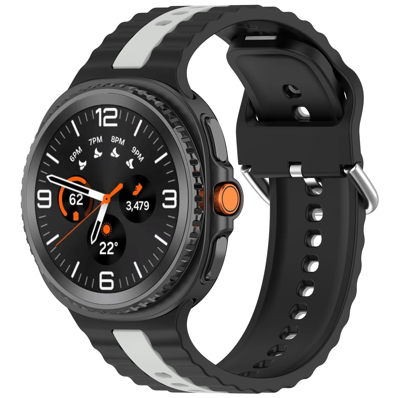 Dual-Color Silicone Strap for Samsung Galaxy Watch 8 / Galaxy Watch 8 Classic