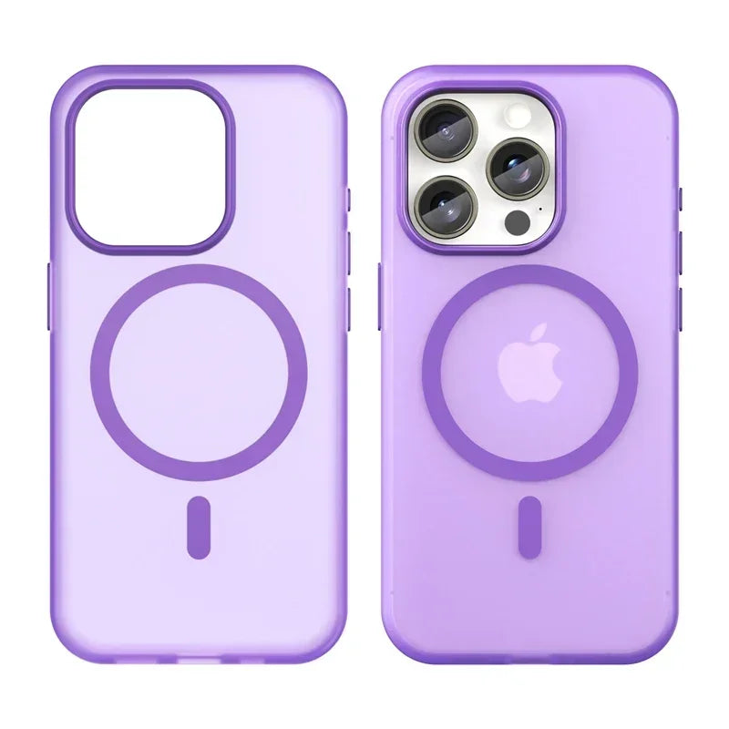 Premium Transparent Matte MagSafe Case for iPhone 15 Series