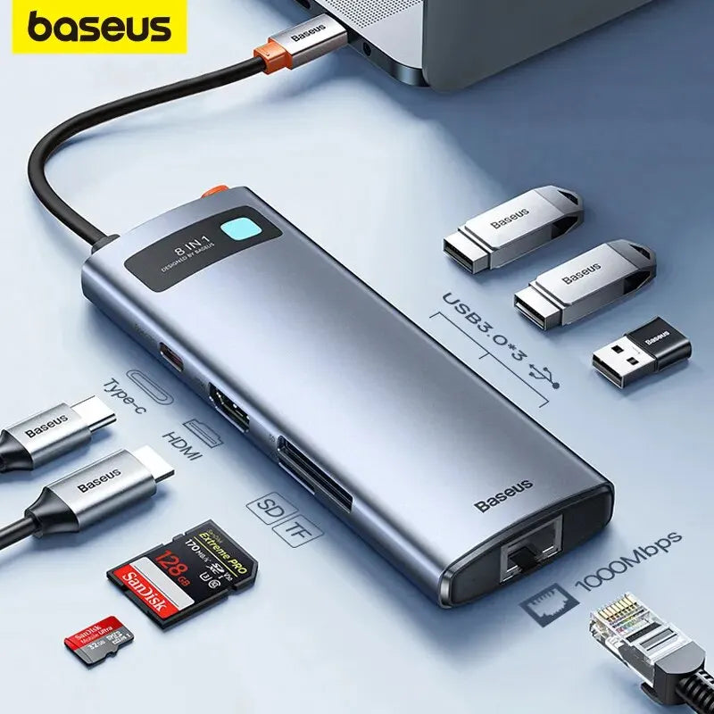 Baseus 8 Port USB-C Hub