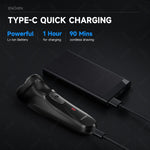 ENCHEN Blackstone USB-C Rechargeable Electric Shaver with 3D Rotary Blades