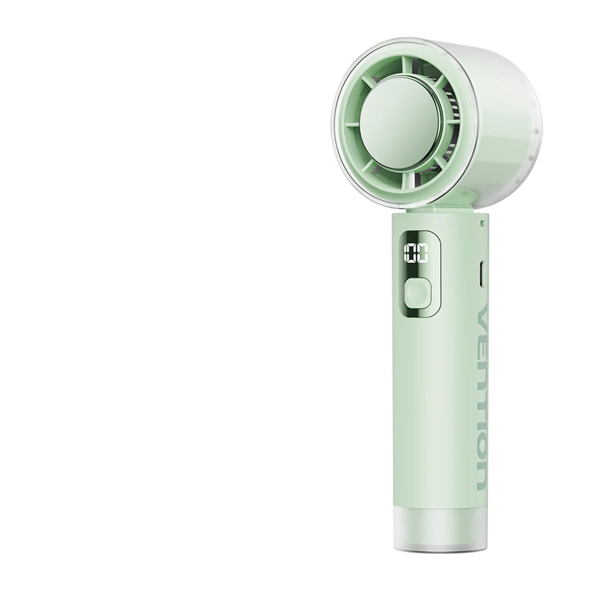 Vention Foldable Handheld Fan with LED Display and Lanyard