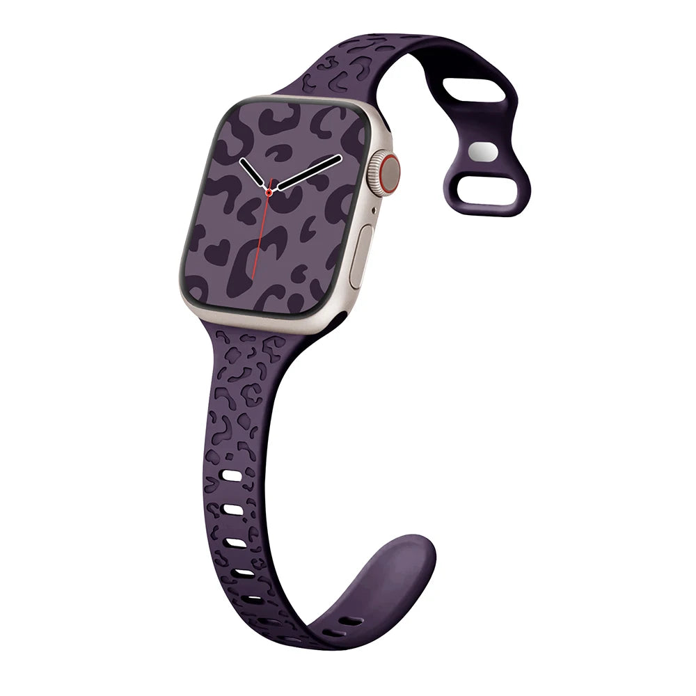 Slim Leopard Pattern Strap for Apple Watch