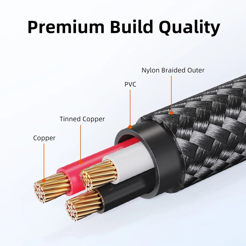 CABLETIME 3.5mm to 6.35mm Audio Adapter Cable