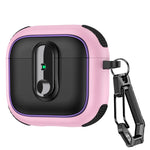 Shockproof Padded Case with Metal Carabiner Clip for AirPods 4