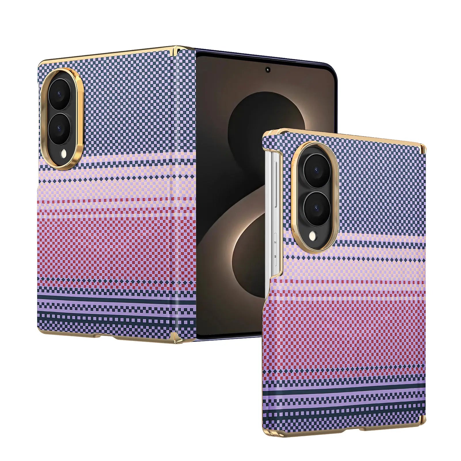 Luxury Magnetic Carbon Fiber Case for Samsung Galaxy Z Fold 8