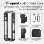 Aluminum Alloy Frame Case with Cold Shoe Mount for Insta360 X5