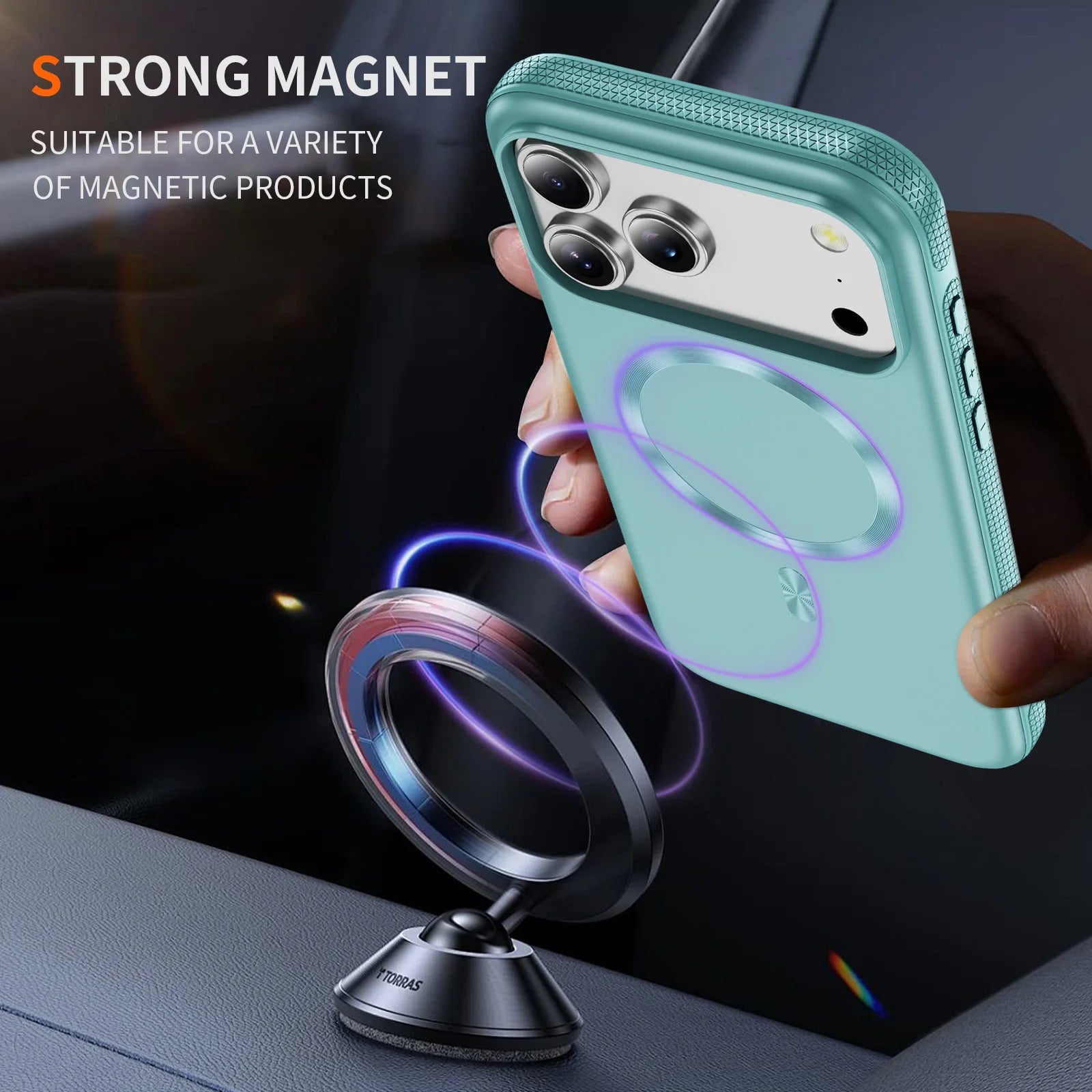 Slim Hybrid TPU PC MagSafe Compatible Case for iPhone 17 Series