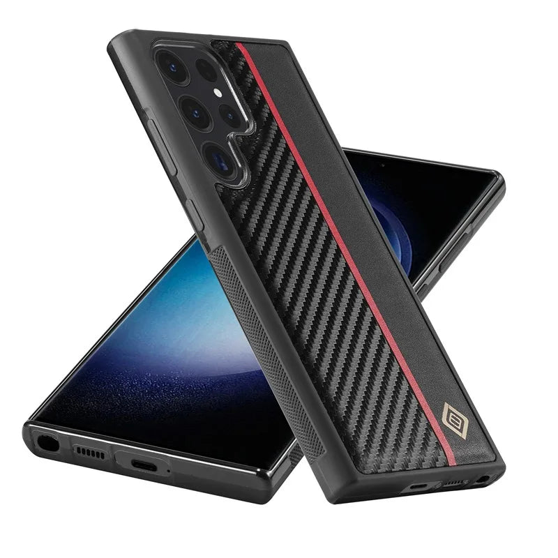 Minimalist Leather Phone Case for Samsung Galaxy S23 Series