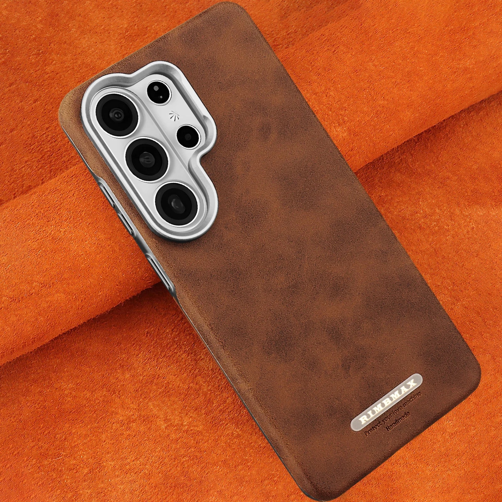 Samsung Galaxy S26 Series Luxury Magnetic Leather Case with Lens Protection