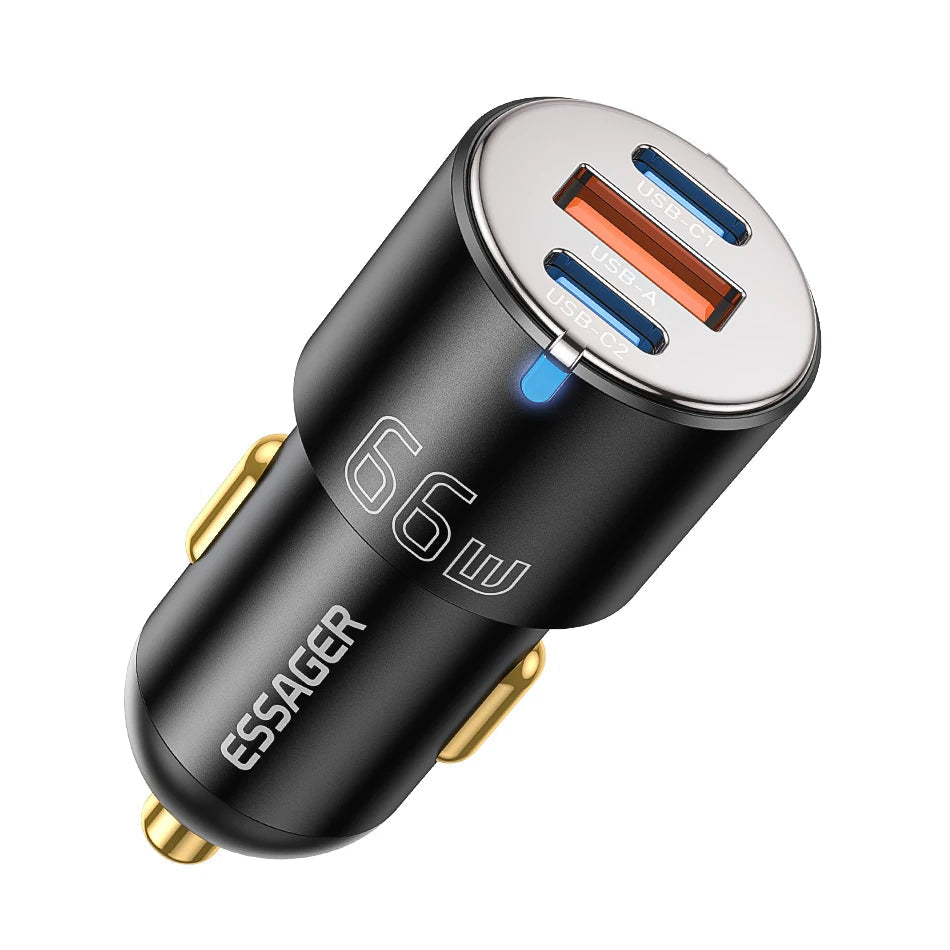 Essager 66W PD & QC 3.0 Car Charger