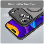 Durable Translucent Frosted MagSafe Case with TPU & Hard Plastic Back for iPhone 17 Series