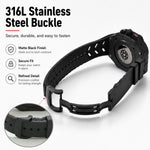 Carbon Fiber Protective Case with Silicone Band for Samsung Galaxy Watch Ultra 2