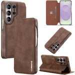 Samsung Galaxy S26 Series Leather Wallet Case with Kickstand