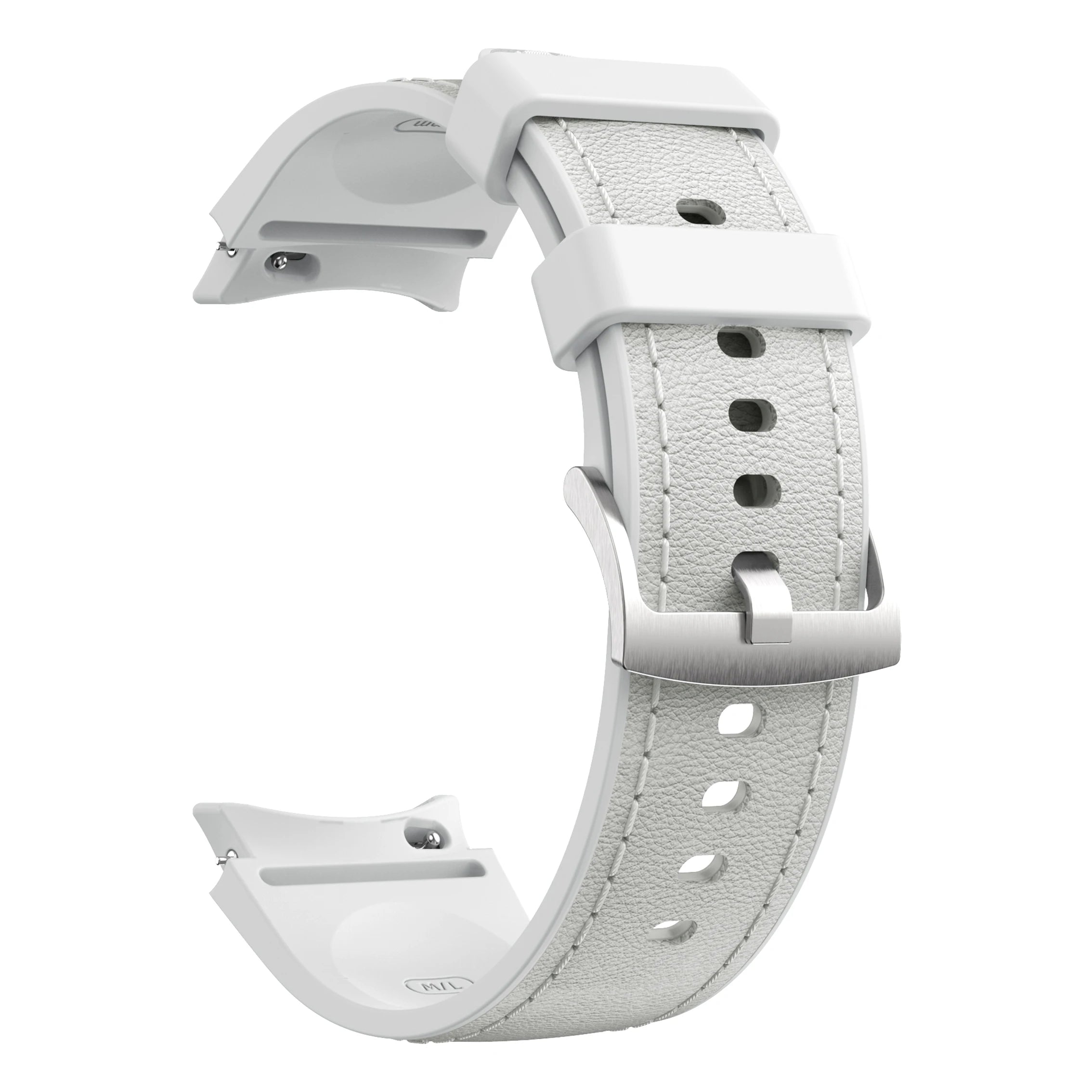 No-Gap Leather & Silicone Strap for Samsung Galaxy Watch 6 / Galaxy Watch 6 Classic