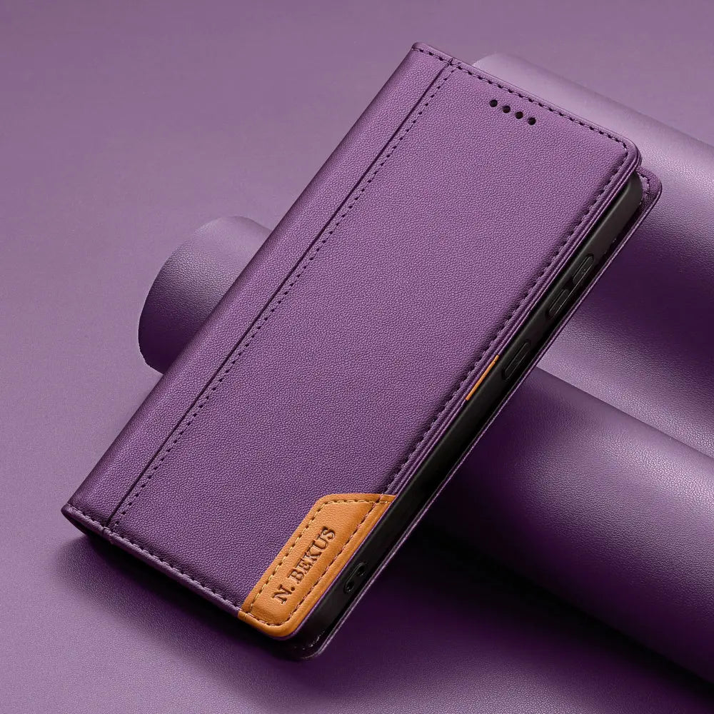 Luxury Leather Flip Wallet Case for Samsung Galaxy S26 Series