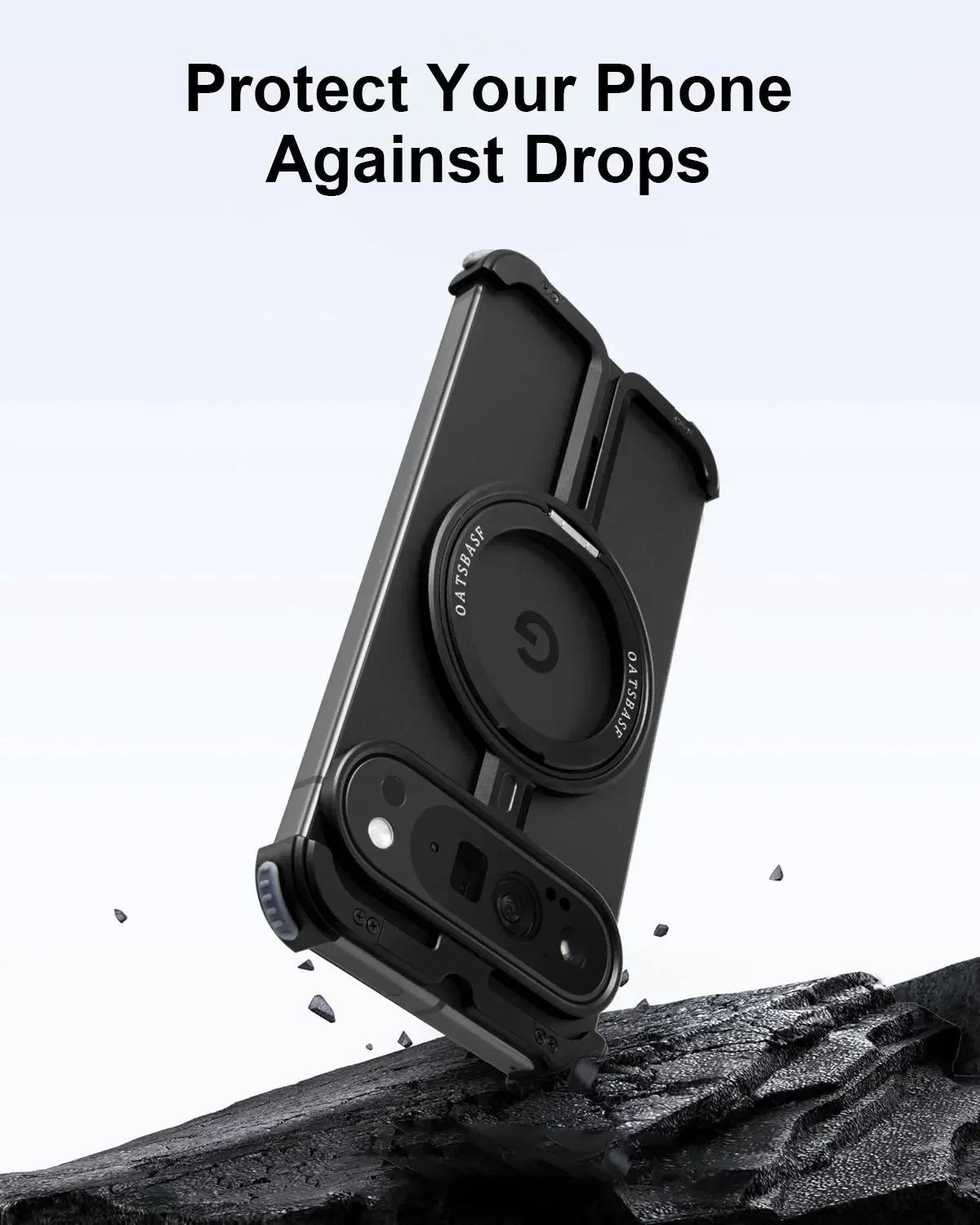 Google Pixel 9 Series Frameless Magnetic Case with 360° Rotating Kickstand