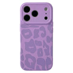 Frosted Leopard Print Silicone Case for iPhone 17 Series