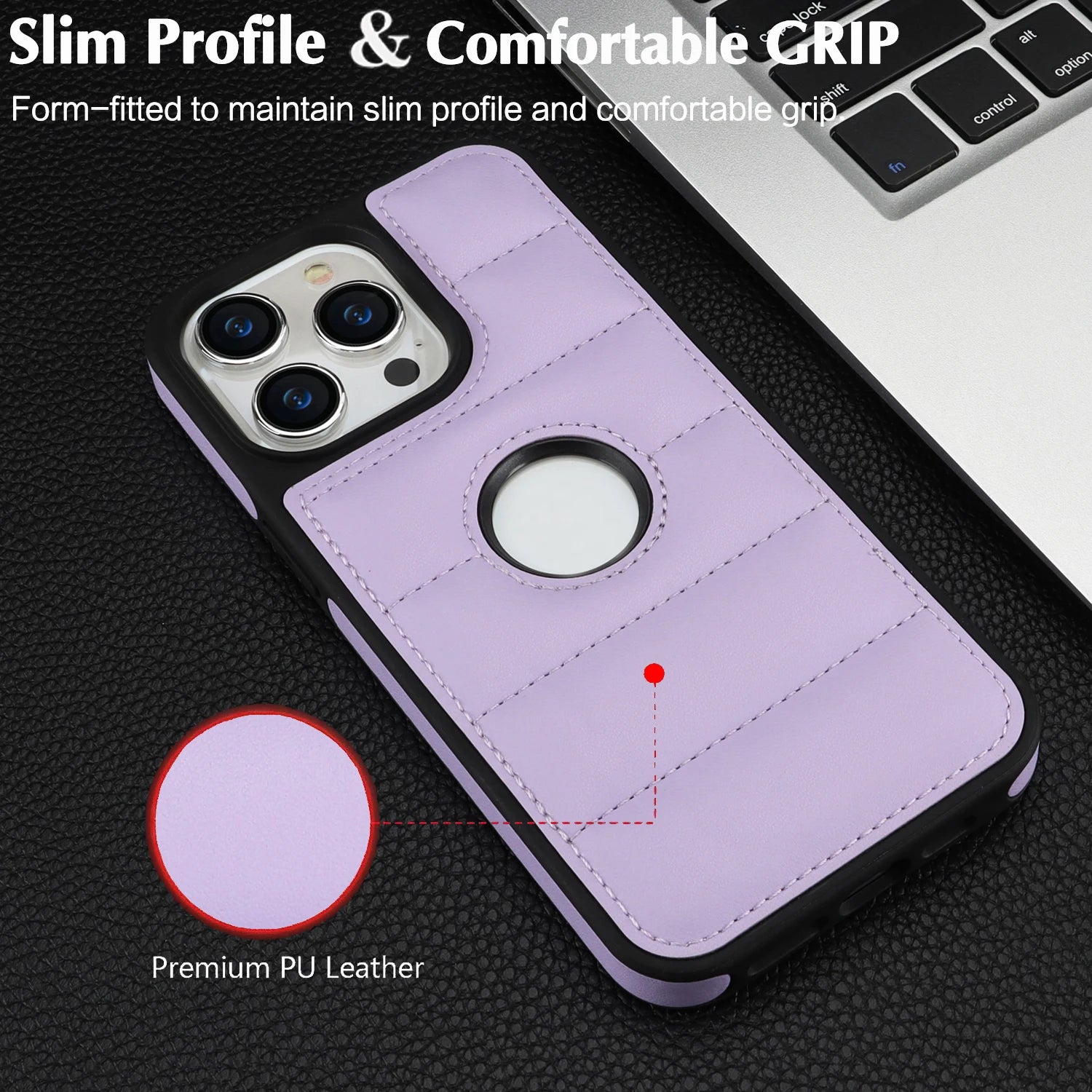 iPhone 15 Series Leather Shockproof Protective Case