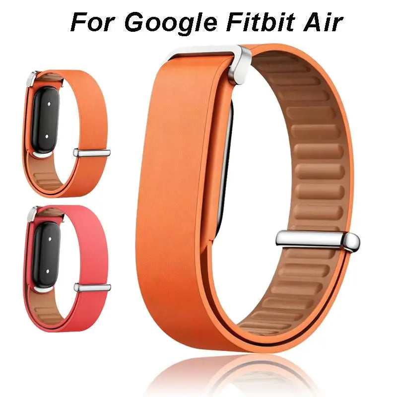 Slide-Lock Leather Strap for Google Fitbit Air