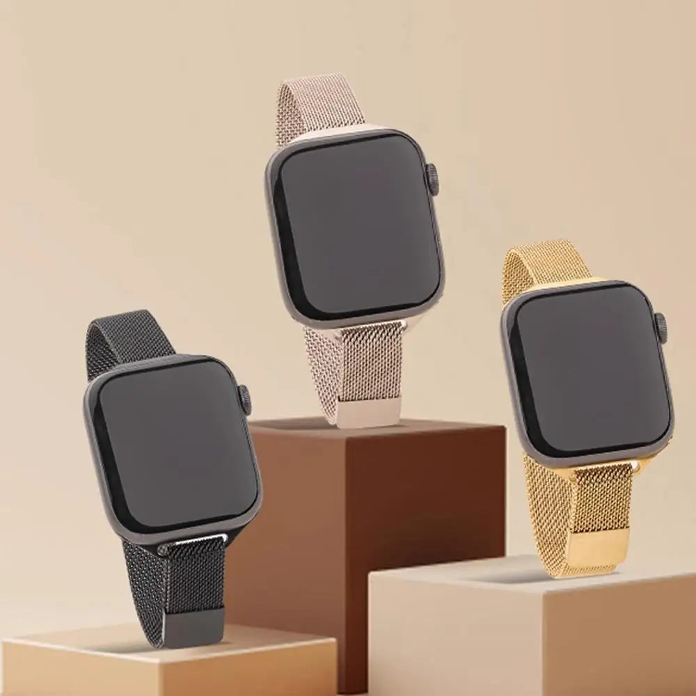 Elegant Slim Magnetic Milanese Loop Strap for Apple Watch